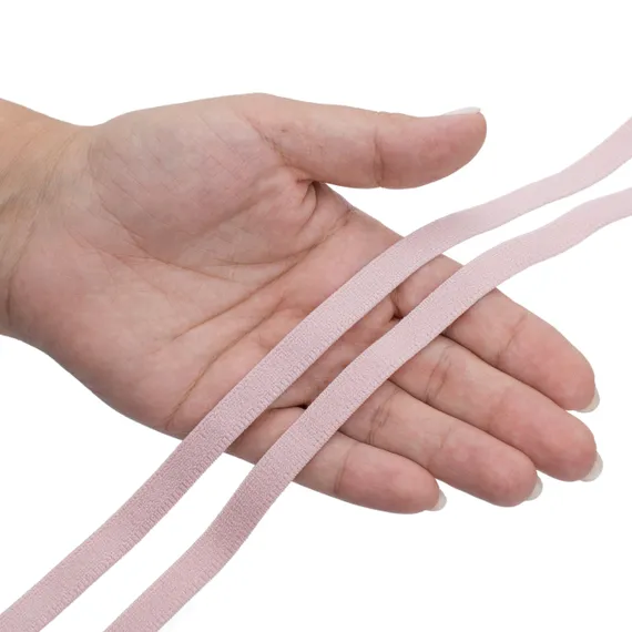 Резинка отделочная пыльно-розовая 10 мм (цв. 019), 628/10