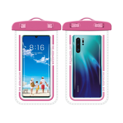 Универсальный водонепроницаемый чехол для смартфона размером до 7.2 дюйма, розовый цвет