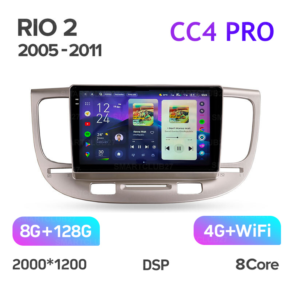 Teyes CC4 Pro 9" для KIA Rio 2 2005-2011