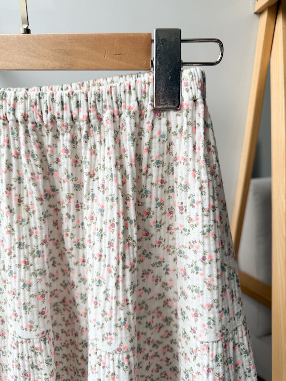 Хлопковая ярусная юбка Tocoto Vintage, 140