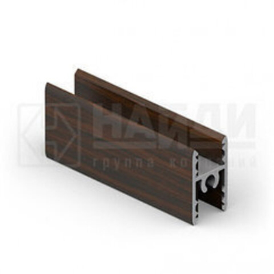 Рамка средняя двери - центральный ригель (5,40 м) Венге ПВХ