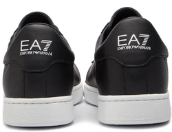 Мужские кроссовки EA7 Unisex Leather Sneaker - black
