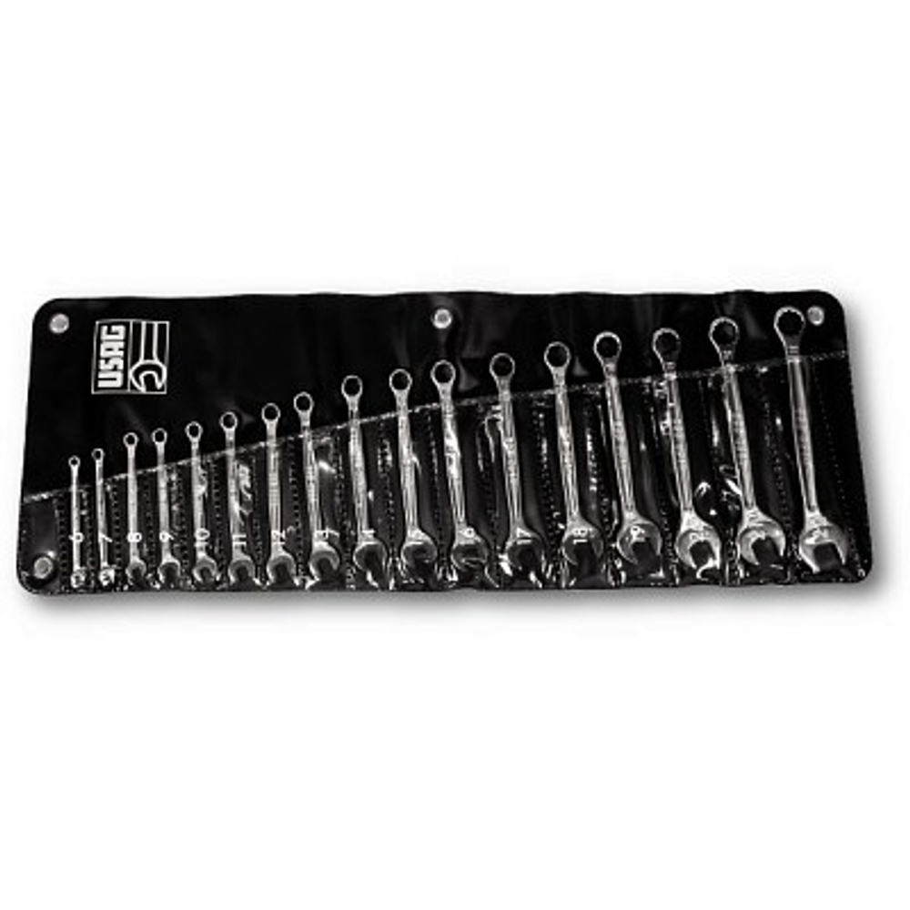 285 B17 Набор из 17-и комбинированных рожково-накидных ключей 6-22 мм, в сумке, USAG (Италия)