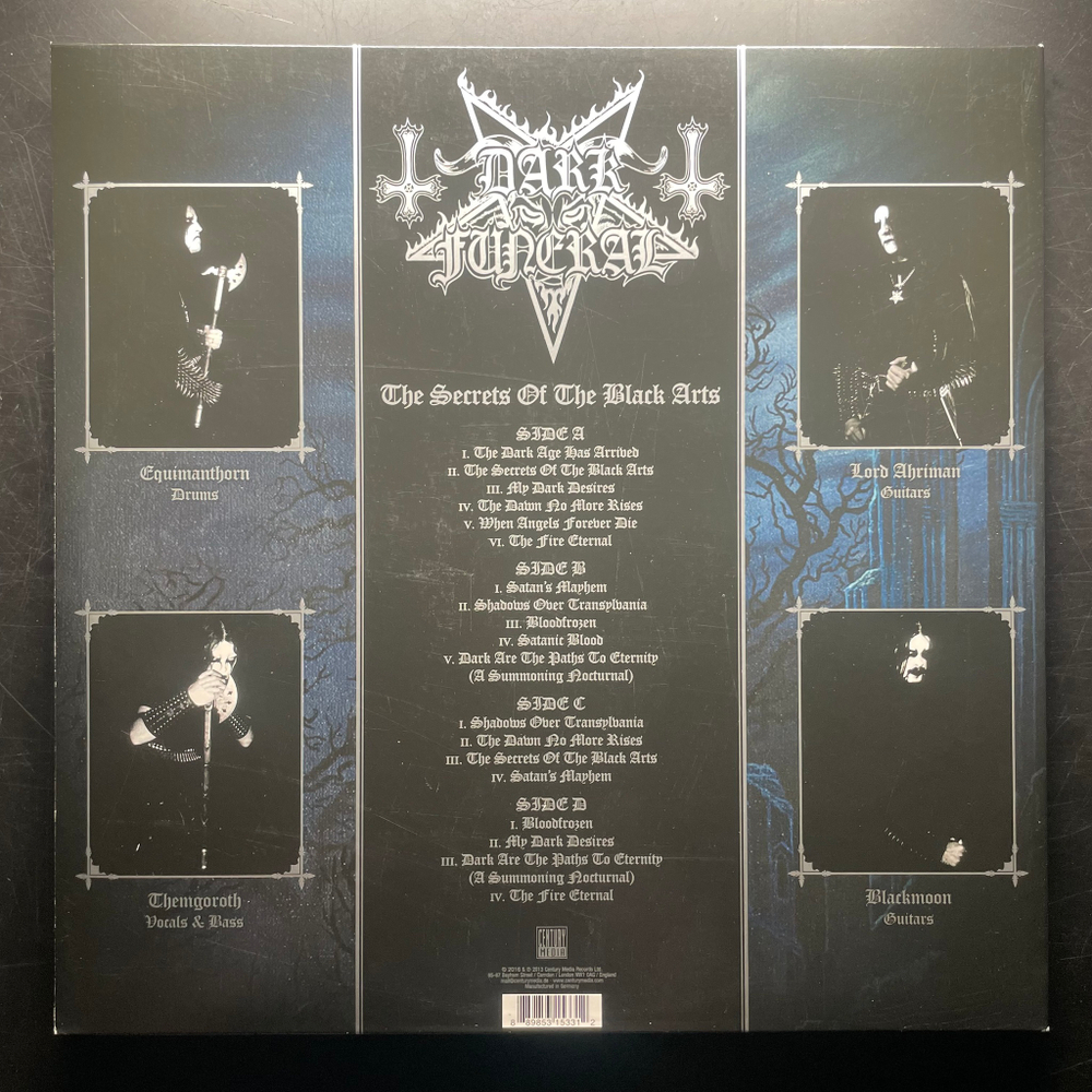 Dark Funeral ‎– The Secrets Of The Black Arts 2LP (Германия 2016г.)
