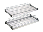 Посудосушитель 2-х уровневый, нержавеющая сталь Хром