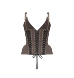 Корсет шнурованный М, Серый