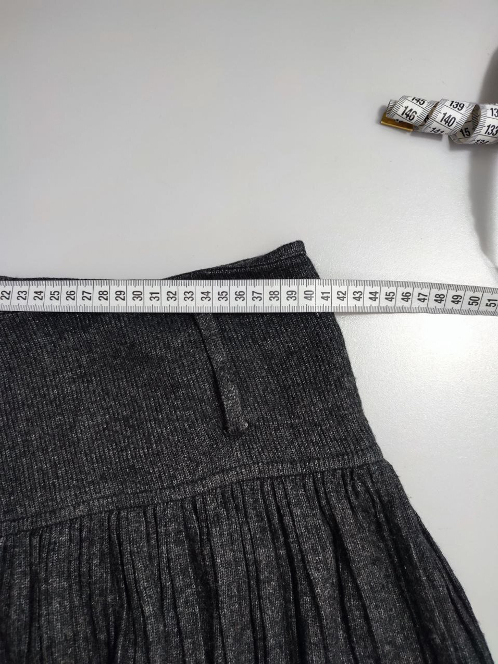 Юбка серая шерстяная 46 размер