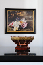 Чаша круглая на ножке Moser Tutti-Frutti Rosalin, 25.5 см