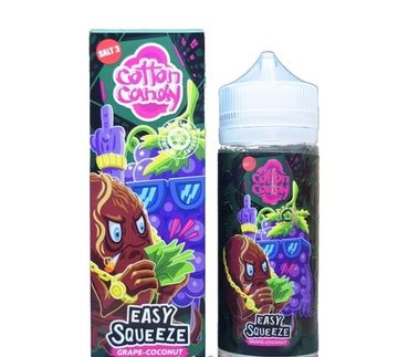 Купить Жижа Cotton Candy Easy Squeeze (Salt) - Grape-Coconut 120 мл