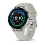 Смарт часы Garmin Venu 3S серо-зеленый с серебристым безелем