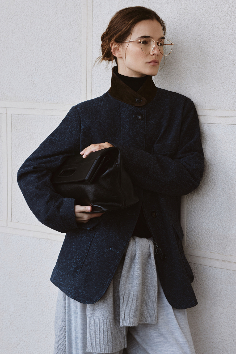 Сумка-клатч LOREN цвета черного янтаря