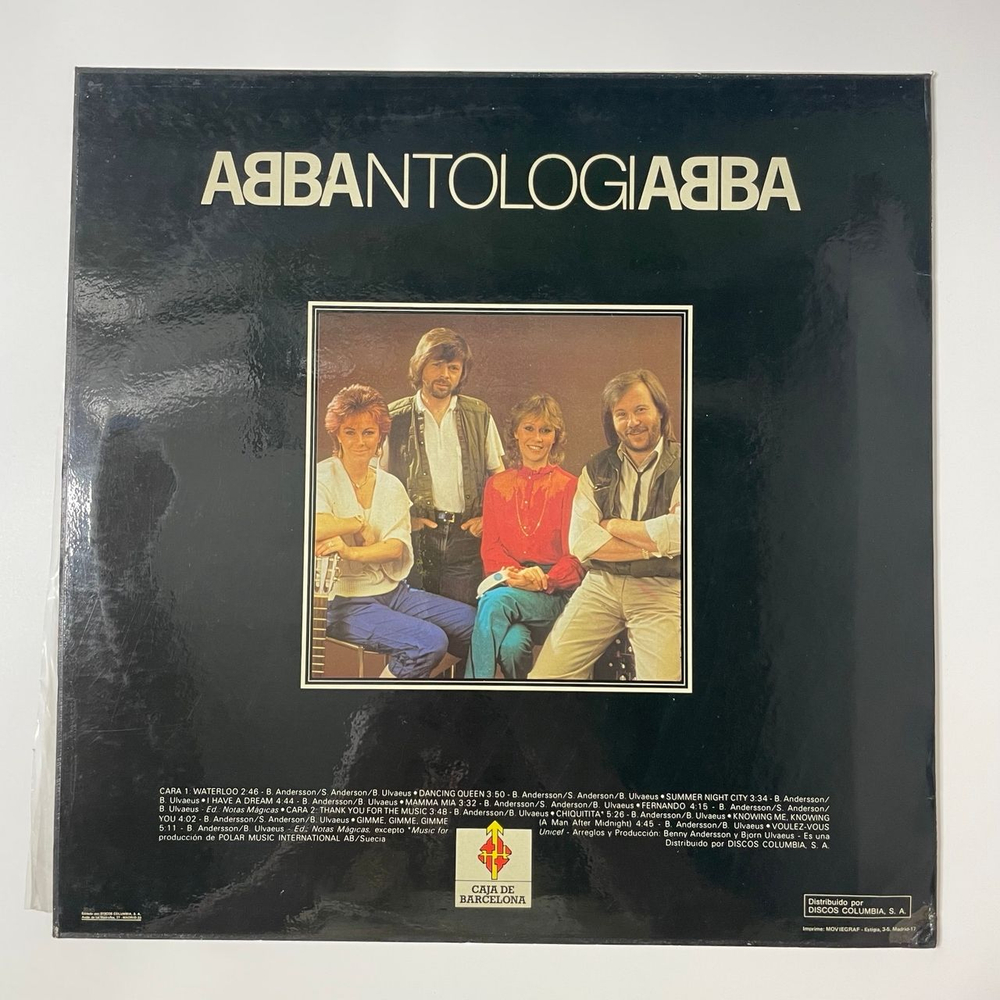 Винтажная виниловая пластинка LP Сборник ABBA АББА Antologia (Испания 1982) Mamma Mia