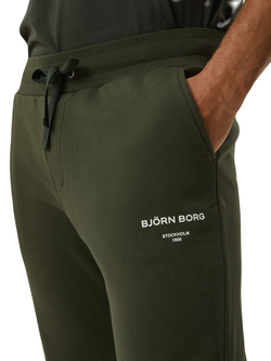 Мужские теннисные штаны Björn Borg Logo Pants - зеленый