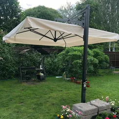 Зонт для кафе профессиональный Galileo Dark, 300х400 см