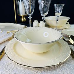 Lenardi 205-397 Набор из 6 салатников 18см ДОМИНИКА КРЕМ в под.уп.(х6)Фарфор