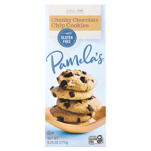 Pamela's Products, хрустящее печенье с шоколадной крошкой, 177 г (6,25 унции)