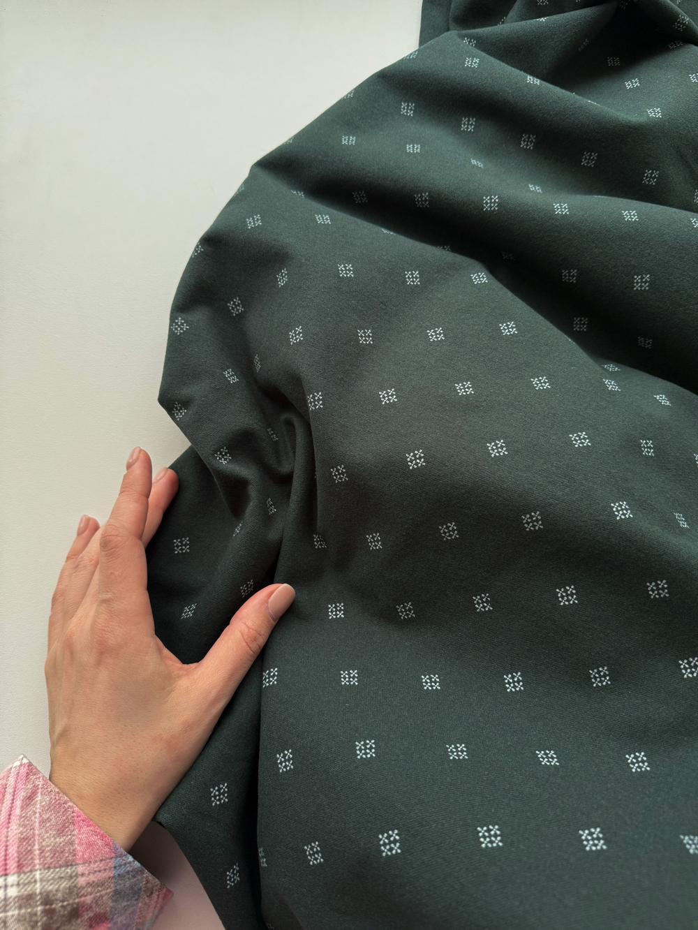 Фланель Ромбы на хвое