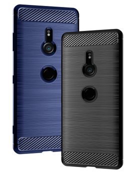 Чехол на Sony Xperia XZ3 цвет Blue (синий), серия Carbon от Caseport