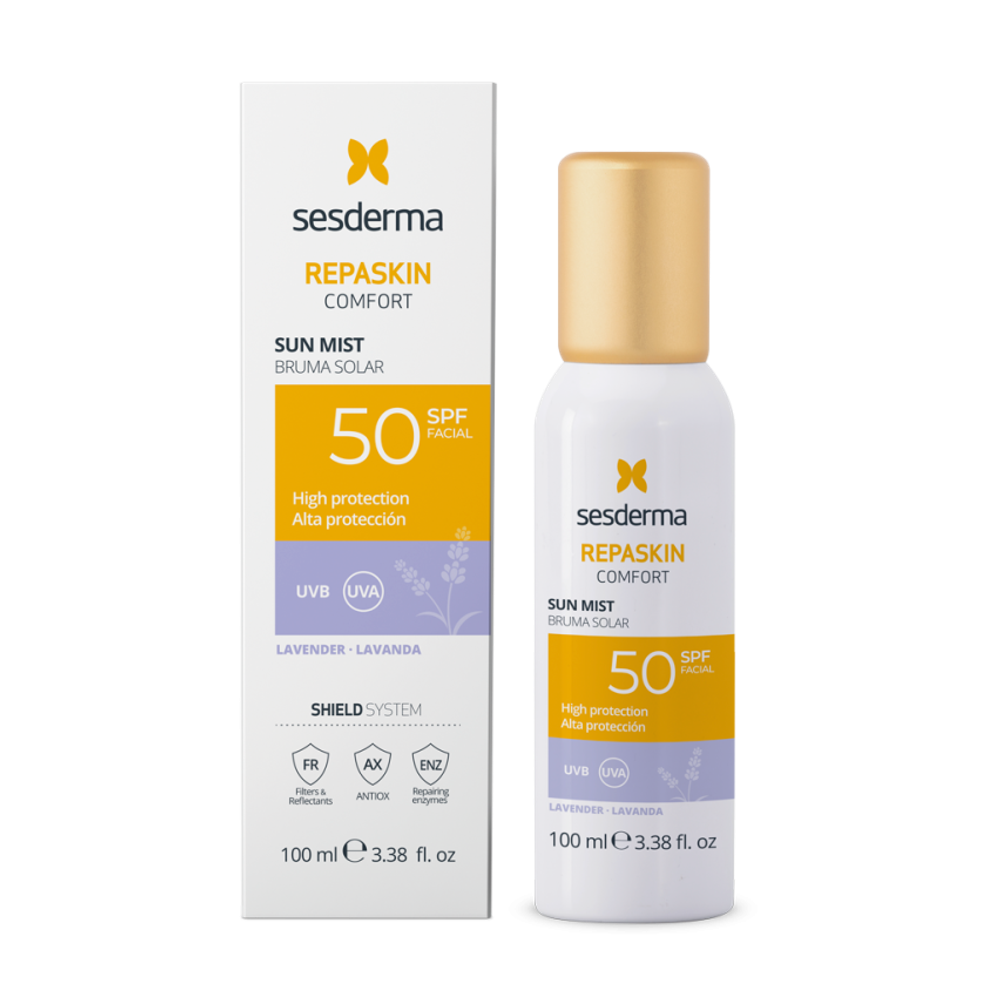 Спрей-мист солнцезащитный (Лаванда) REPASKIN COMFORT LAVANDER SPF50