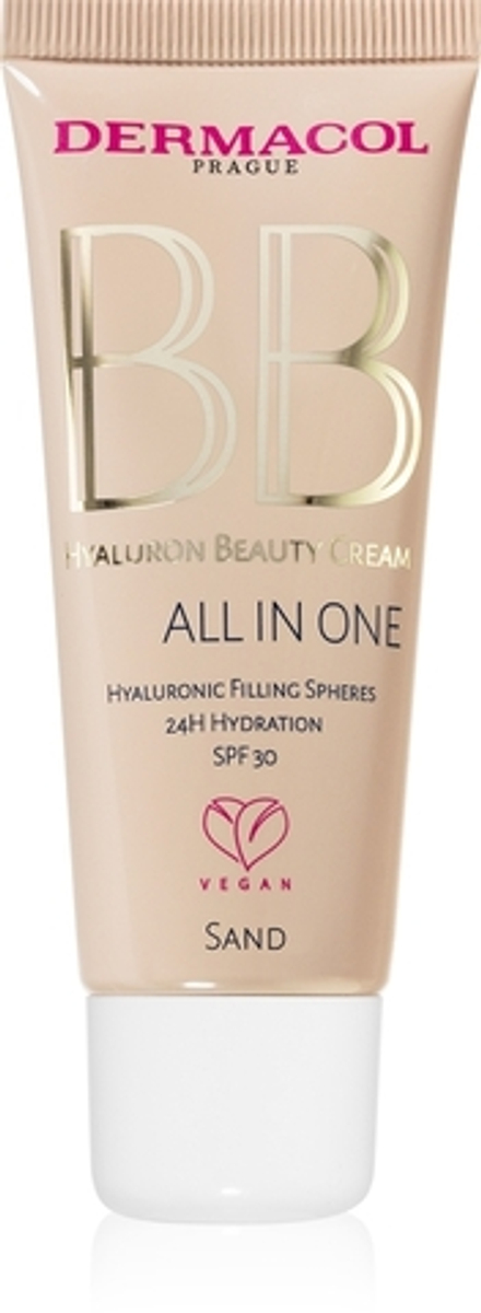 Dermacol Hyaluron Beauty Cream - Увлажняющий BB-крем SPF 30, 30 ml