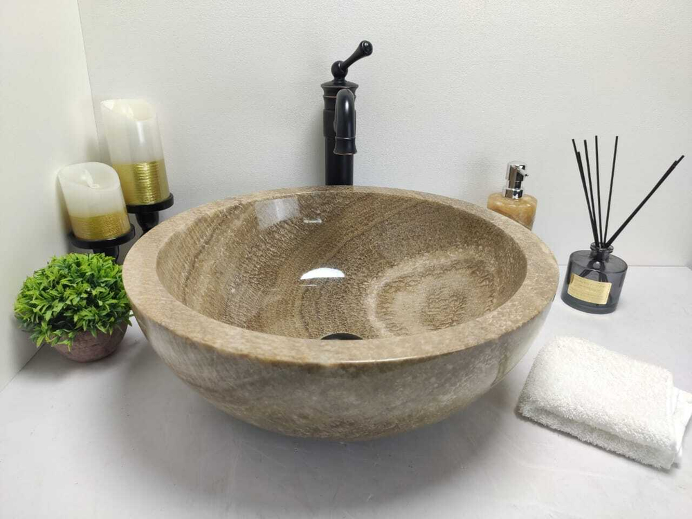 Раковина из оникса Bowl Sunset Medium BO-60018 45*45*17