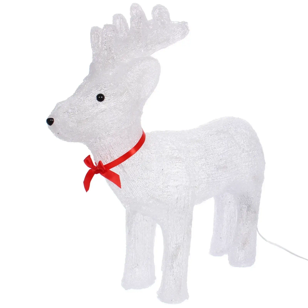 Фигура светодиодная «Снежный олень» 48*15*46 см, 50 ламп LED, авторежим, 220V, Белый