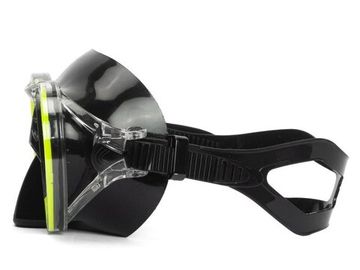 Набор маска+трубка Sargan Барракуда черный/желтый