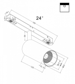 Трековый светильник Maytoni Technical TR032-2-12W3K-S-B