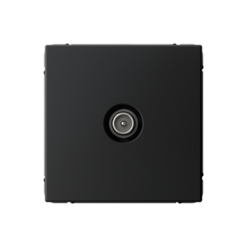 Розетка телевизионная оконечная TV ArtGallery 1дБ механизм карбон SE GAL001091