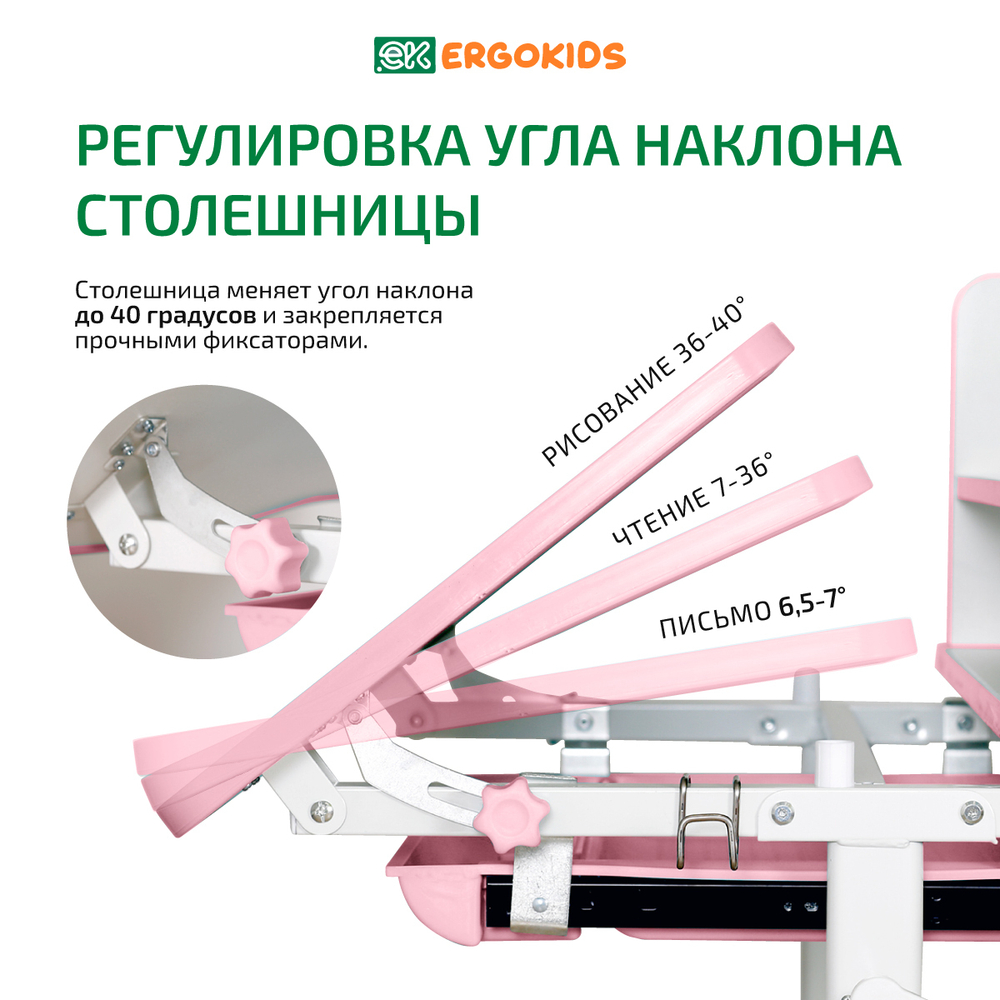 Детский стол и стул Ergokids Kitty BD-24