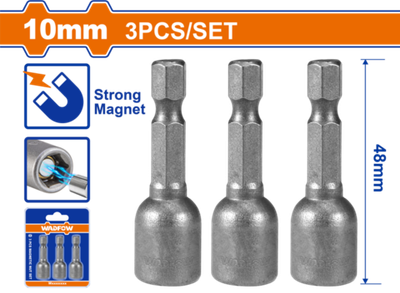 Набор торцевых головок магнитных 10 мм 3 шт (25/100) WADFOW WWR1K10