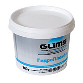 Быстротвердеющая смесь для ликвидации живых течей Glims Гидропломба 0,8 кг