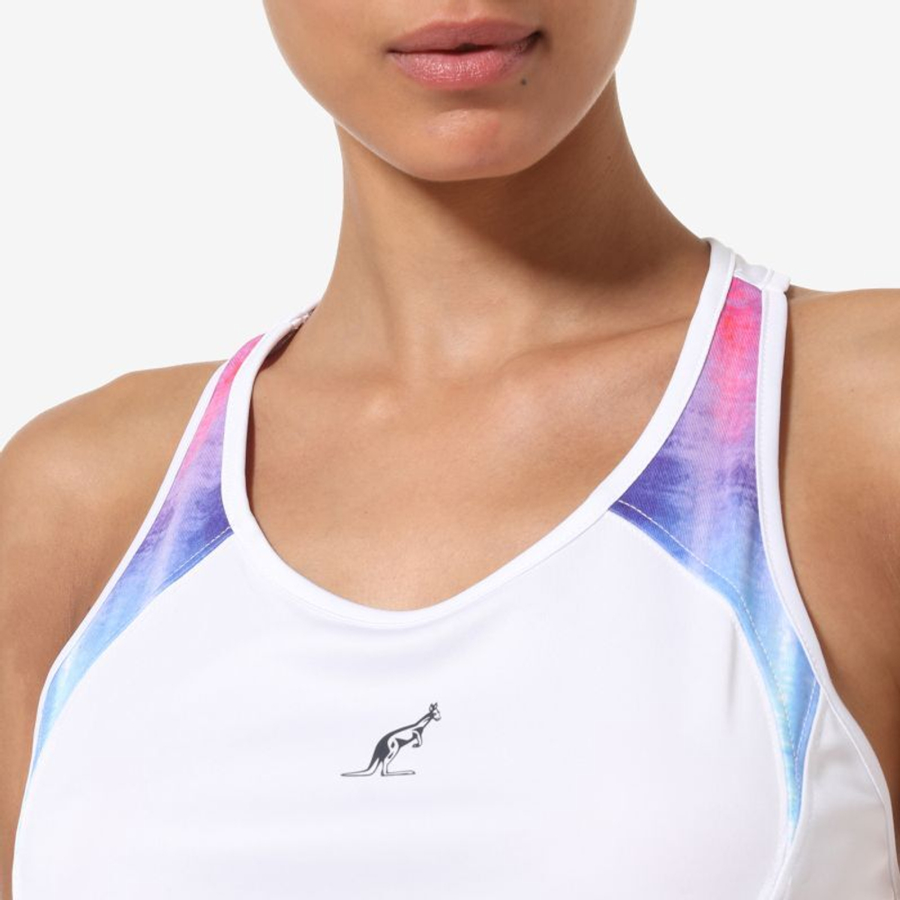 Женский топ теннисный Australian Skin Blaze Ace Tank - white