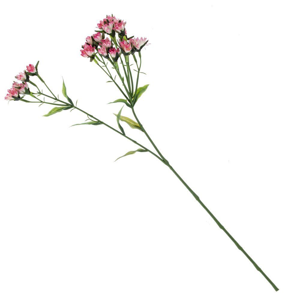 GAEM Цветок искусственный "Гвоздика кустовая", L19 W12 H60 см