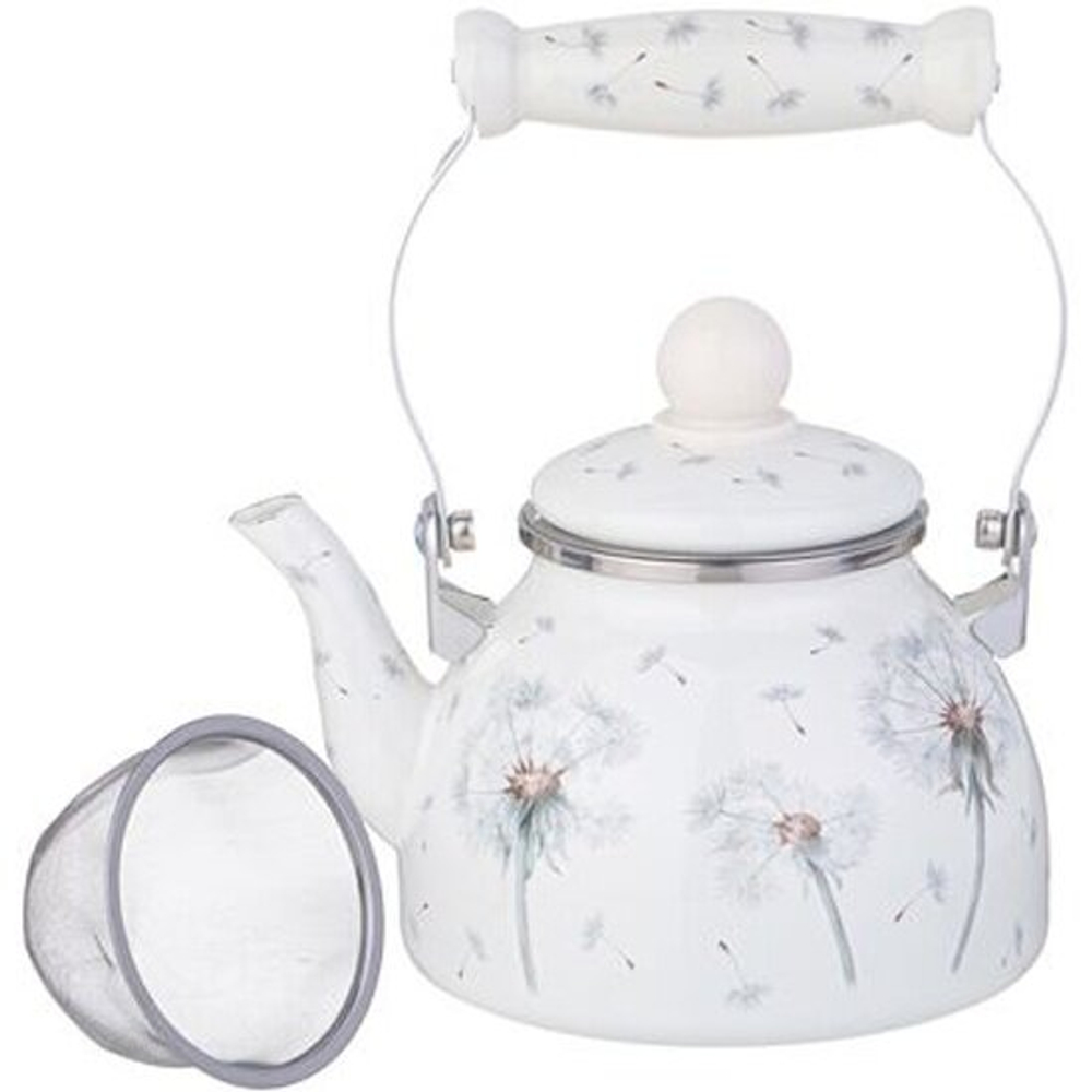 Чайник Agness эмалированный со съемным фильтром из нерж.стали (1.1л)