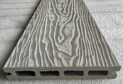 Террасная доска ДПК Best decking Light Тиснение/широкий вельвет цвет: Серый