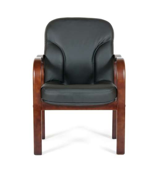 Офисное кресло Chairman 658 Россия нат.кожа/экокожа черная