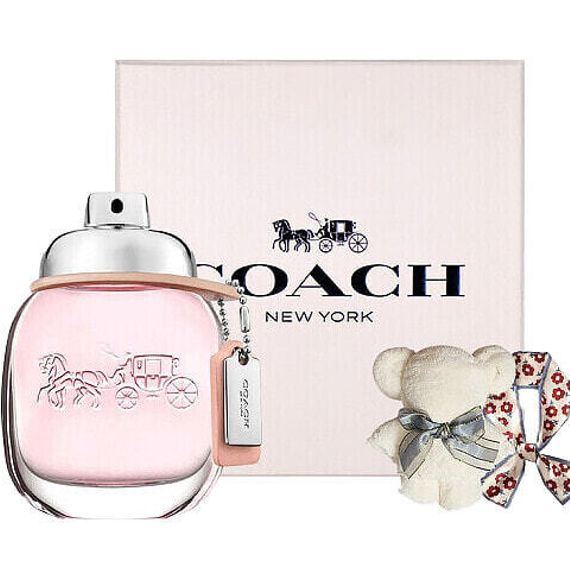 Coach Women&#39;s Perfume Set Eau De Toilette EDT 30ml With Silk Scarf And Towel Bear