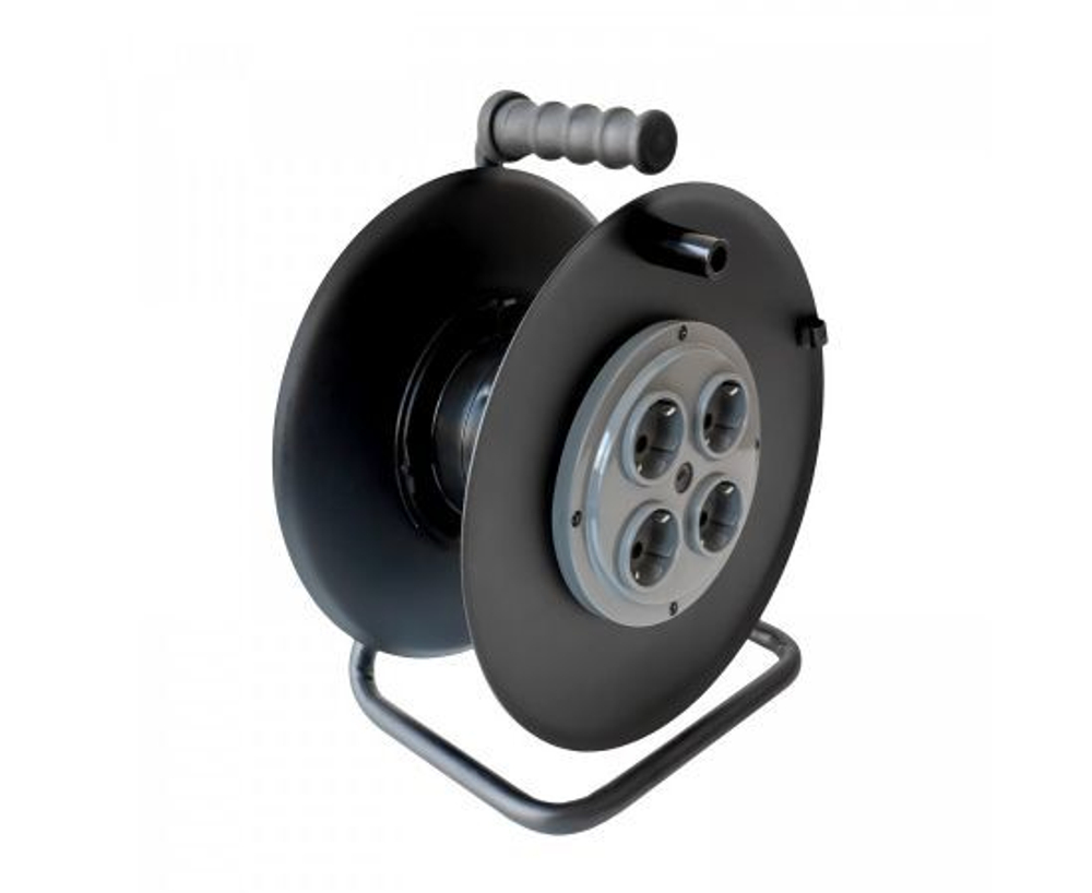 Катушка для намотки провода металлическая с заземлением