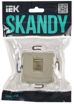 SKANDY Розетка компьютерная RJ45 кат.5E SK-K01B бежевый IEK