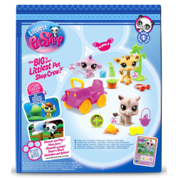 Littlest Pet Shop - Набор Сафари с тремя животными 3-PAK + аксессуары LPS00524 / артикул   LPS00524  / GTIN 885561005240