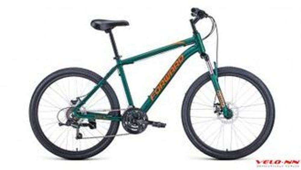 Велосипед FORWARD HARDI 26 2.1 disc (рост 18&quot;) зеленый/оранжевый