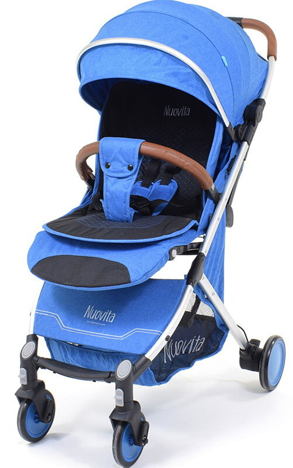 Прогулочная коляска Nuovita Giro Blu, Argento / Синий, Серебристый