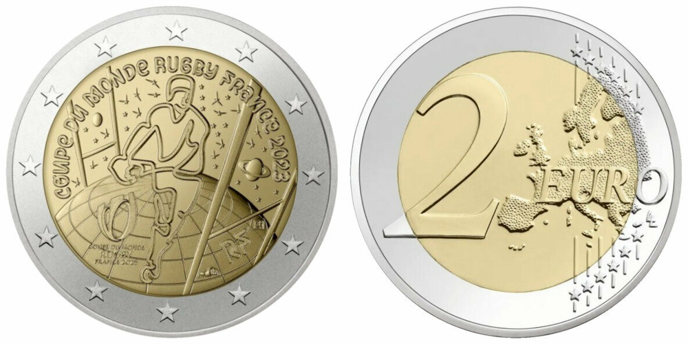 Франция 2 евро, 2023 Чемпионат мира по регби 2023