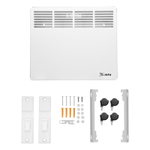 Конвектор электрический КМ-1000.1, 230 В, 1000 Вт, X-образный нагреватель, колеса, термостат MTX