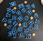 Набор форм Алфавит от А до Я. высота 5 см