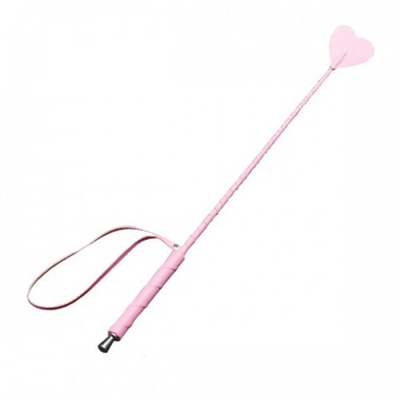 Розовый стек с сердечком из искусственной кожи (розовый , 70 см) (Цвет: розовый)