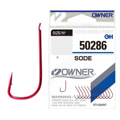 Крючки Owner Sode Red 50286 №14
