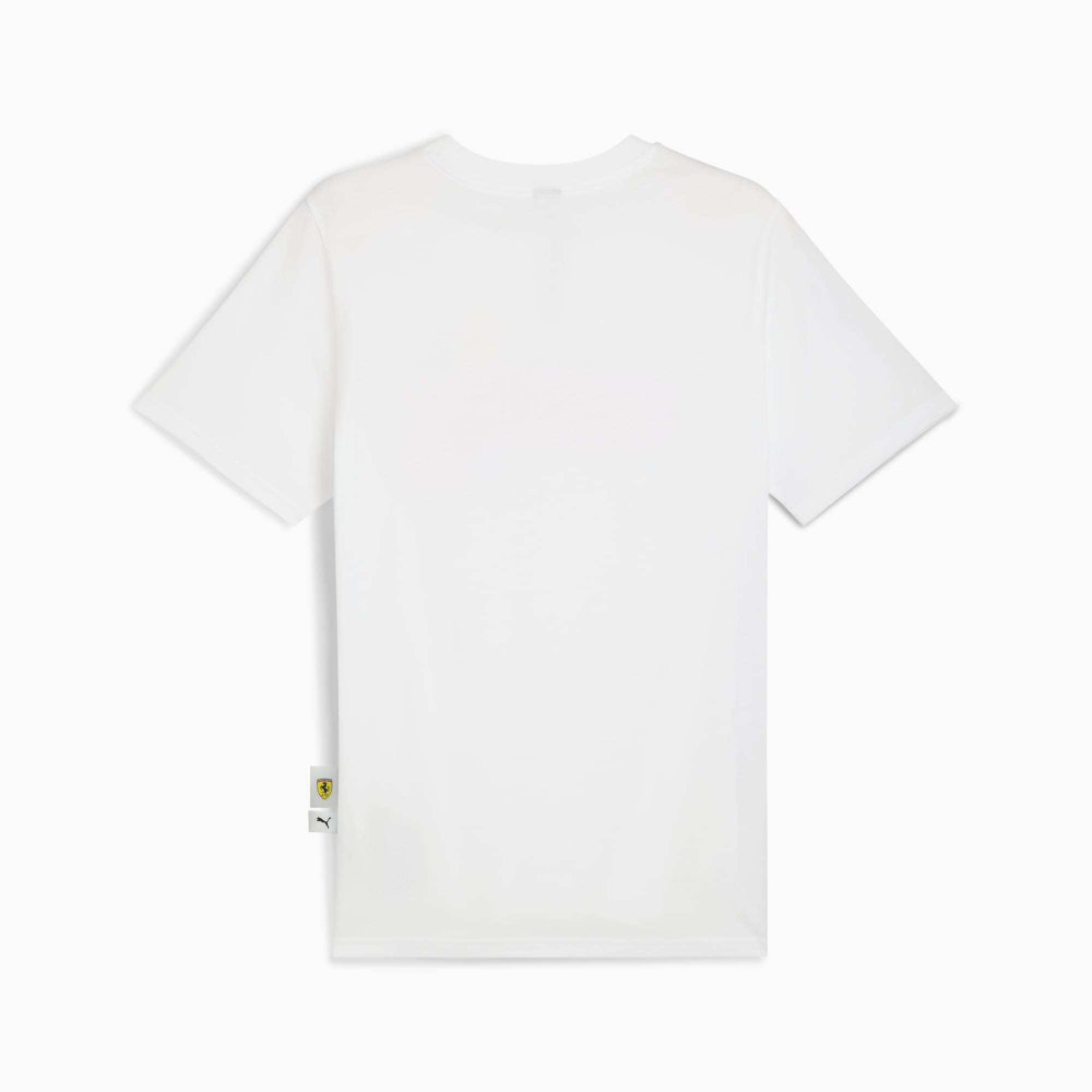 PUMA X SCUDERIA FERRARI МУЖСКАЯ ФУТБОЛКА С ПРИНТОМ HP RACE 1, БЕЛЫЙ