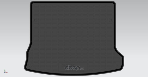 Коврик багажника /Lada Largus/ (12-21) 5 мест. (REZKON)